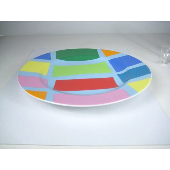 Swid Powell Gene Meyer Stripes Porcelain Ceramic Salad Plate Thailand - Picture 5 of 9